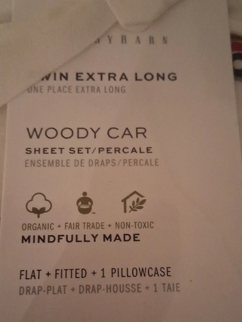 PotteryBarn TWIN XL SHEET SET 